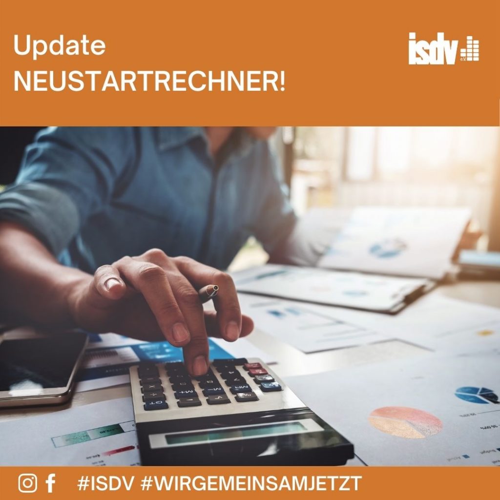 Rechner für Neustarthilfe PLUS isdv e.V.